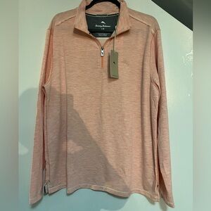 Tommy Bahama Men’s Peach Coasta Vera Regular Fit Half Zip Sweater Size L